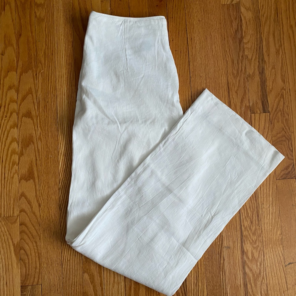 Off white/Cream colour linen pants